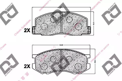 Комплект тормозных колодок DJ PARTS BP1046